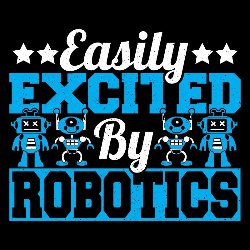 Drôle De Droïde Builder Facilement Excité Par La Robotique Bui