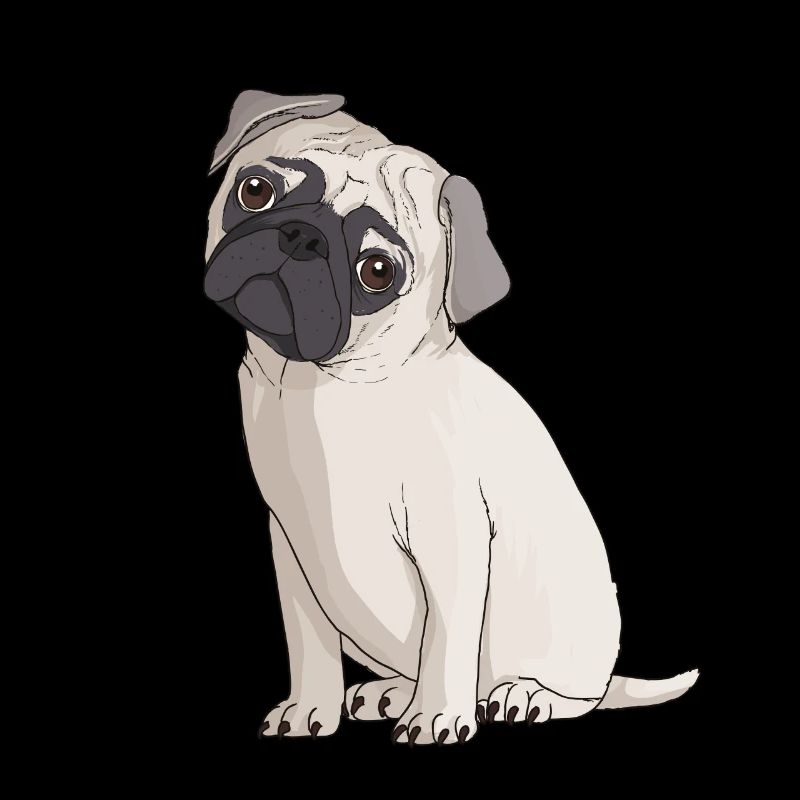 Mops PUG Hunde Dog Fan