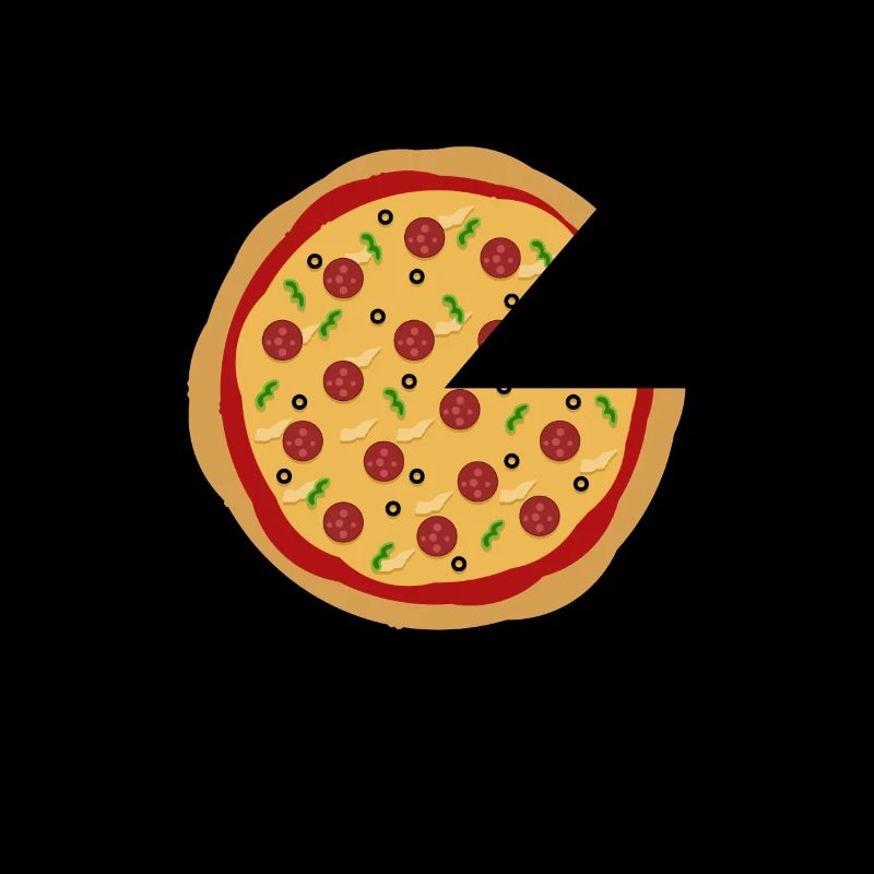 Missing pizza couple design