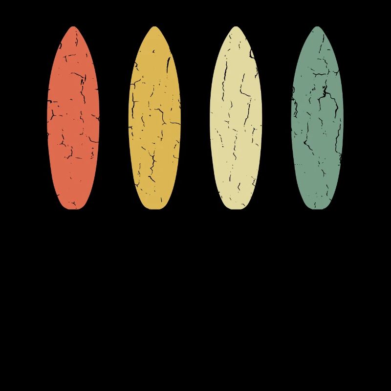 Distressed Surfboard - Vintage Design