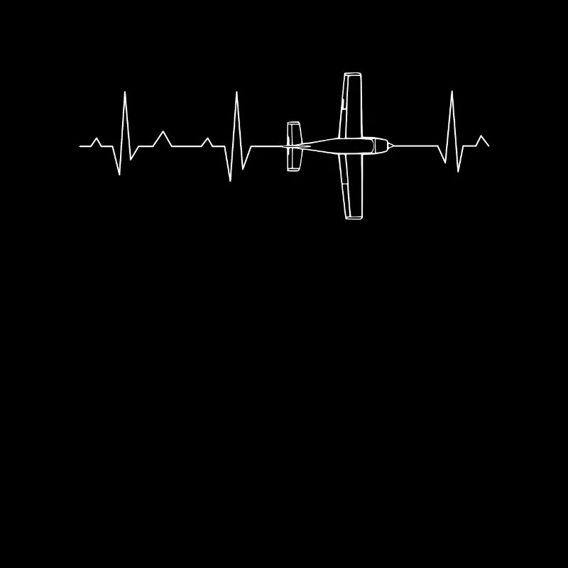 Battement cardiaque d'avion ECG