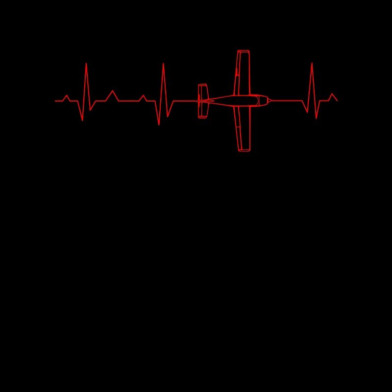 Battement cardiaque d'avion ECG