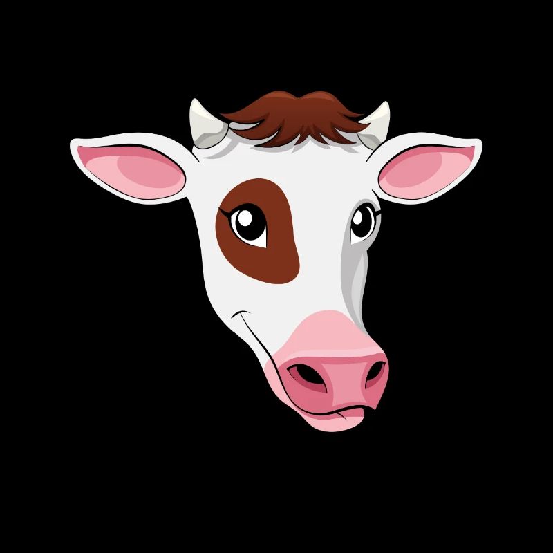 Chemise végétarienne végétarienne cadeau de visage de vache