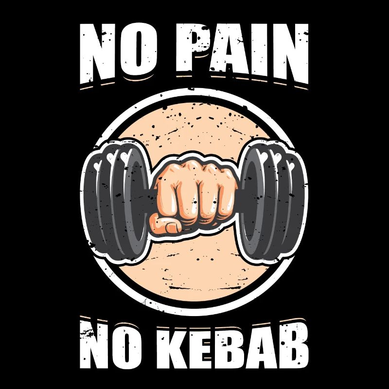 Aucune douleur aucun cadeau de gymnastique de levage de poids de Kebab
