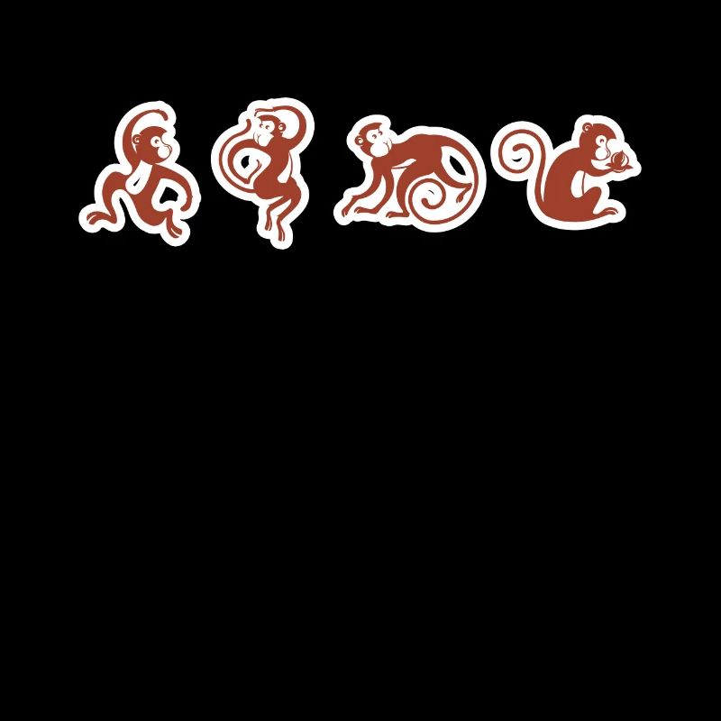 Singe cirque singe drôle design graphique