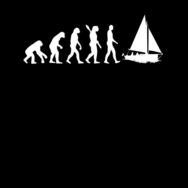 Die Evolution aus einem Urmenschen zum Segler
