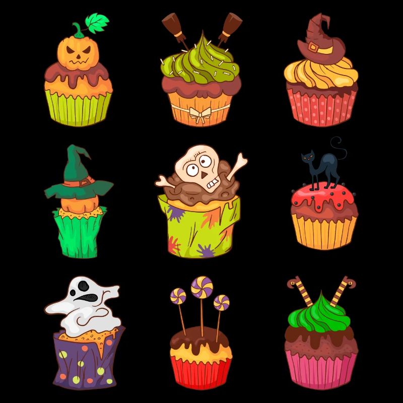 Halloween Cupcake Muffin Kuchen Backen Süßigkeiten