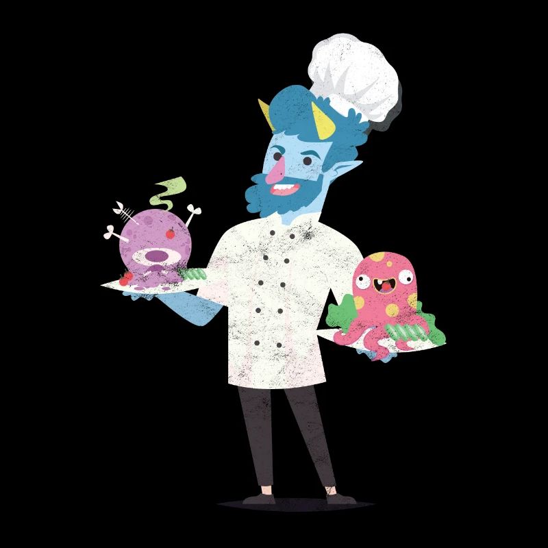 Chef Chef Gift Chef Cuisine Monster Horror