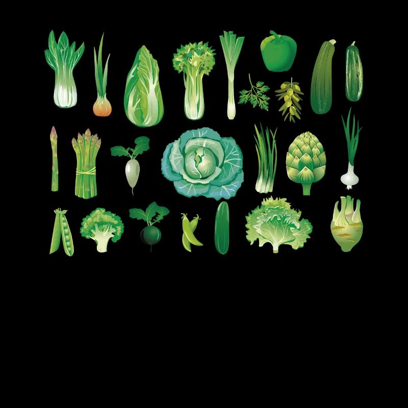 Toutes sortes de légumes verts