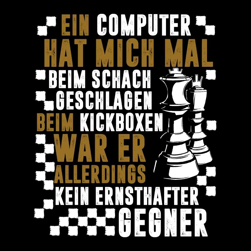 Schach Computer kein Kickbox-Gegner Geschenk
