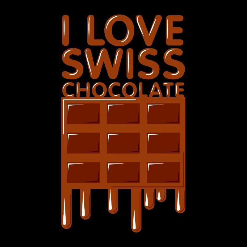 Ich liebe Schweizer Schokolade Geschenk