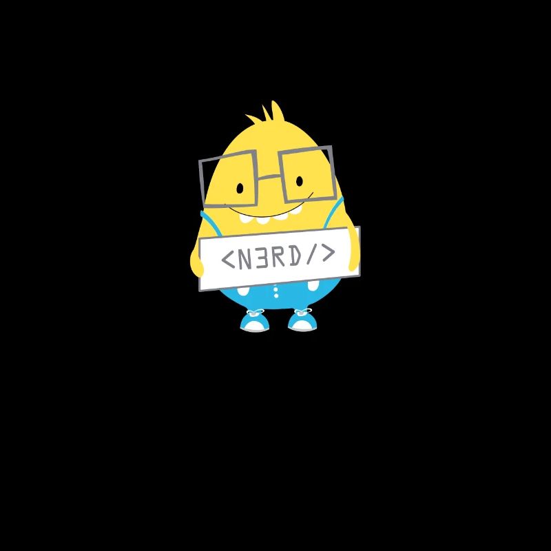 Cool Nerd Monster Geek Cunning Head