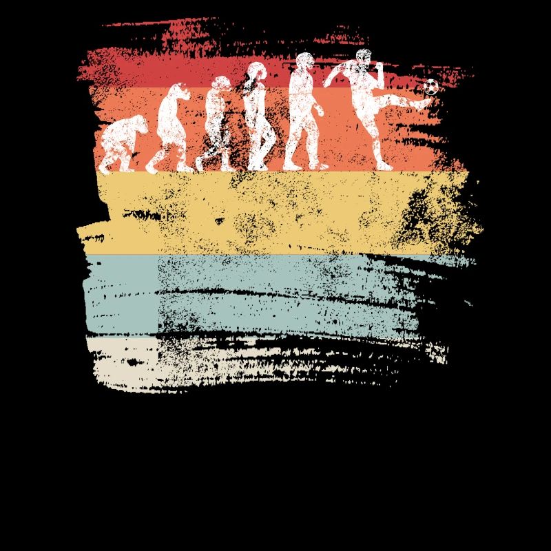 Fußball Evolution Vintage Art Geschenk T-Shirt