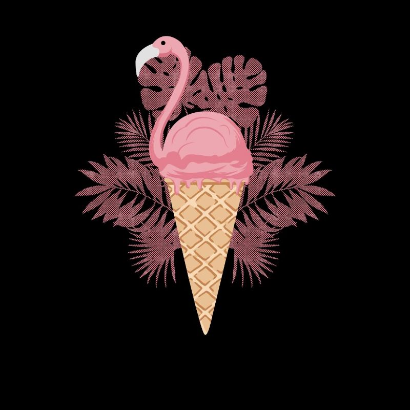 Lustig Flamingo Eis Ice Cream Geschenk