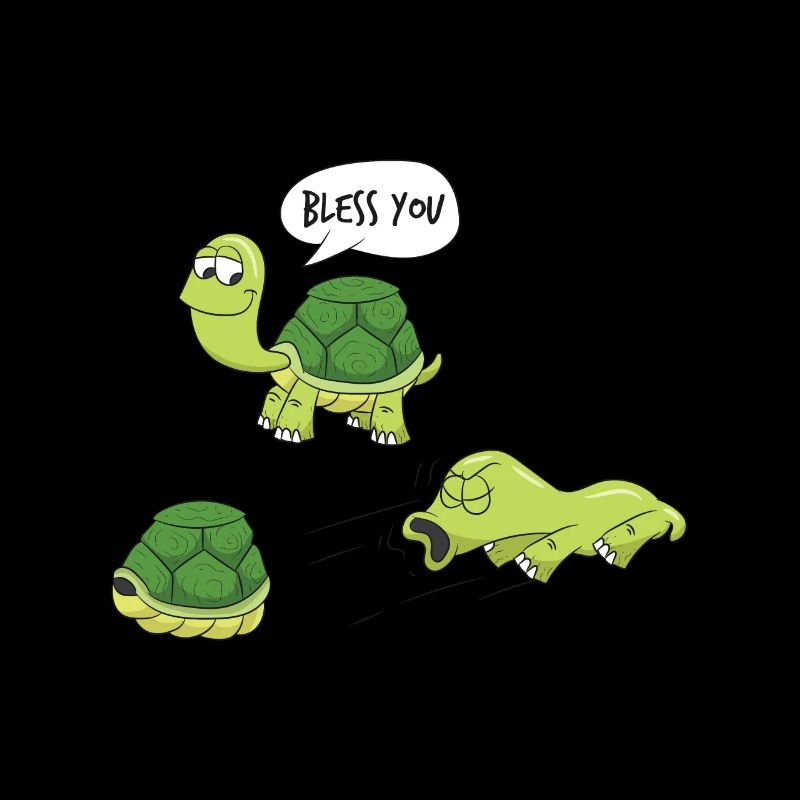 Health - turtle slips out of its shell