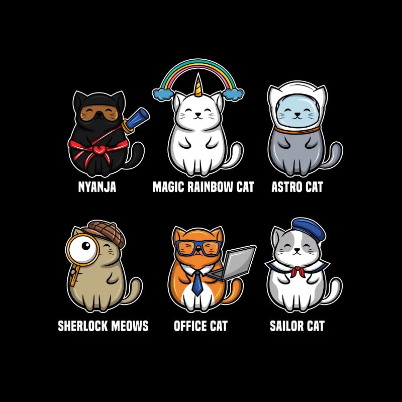 Différents chats