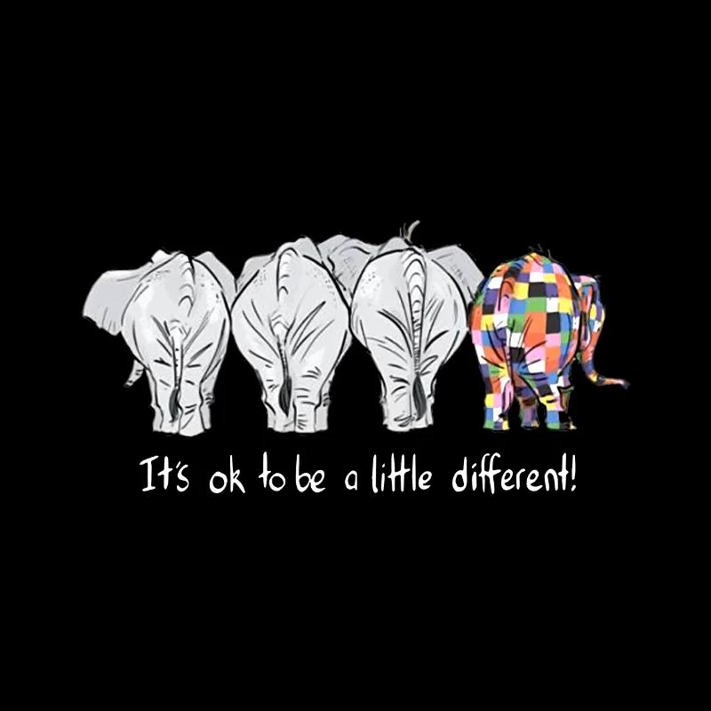 c'est bien d'être un peu différent de l'autisme des éléphants