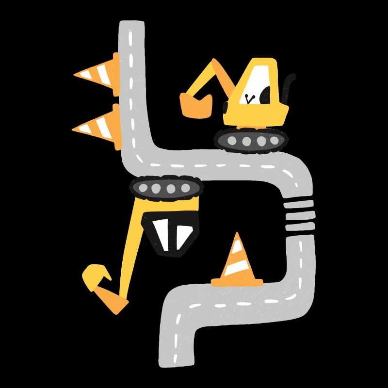 Excavator construction site construction vehicles to design yourself