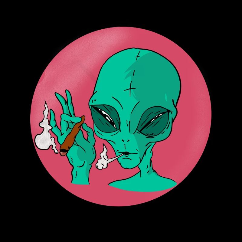 Smoking Alien kiffer