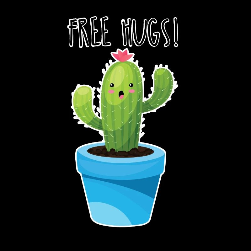 free hugs cactus hug funny gift hug me