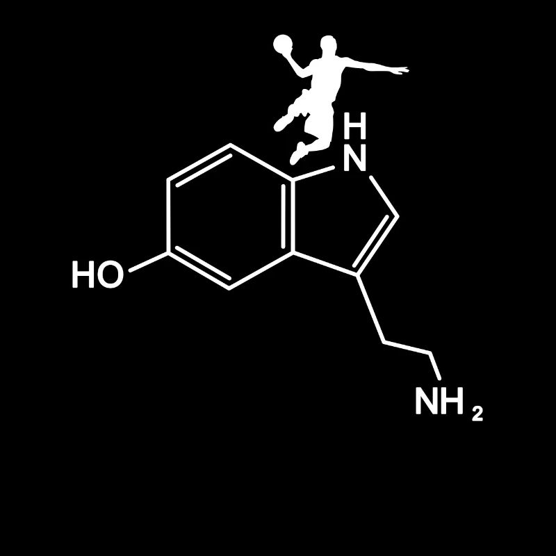 Serotonin basketball chemical structural formula