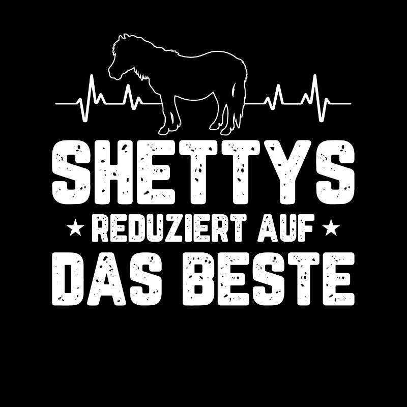 Witziger Shetty Pferd Spruch