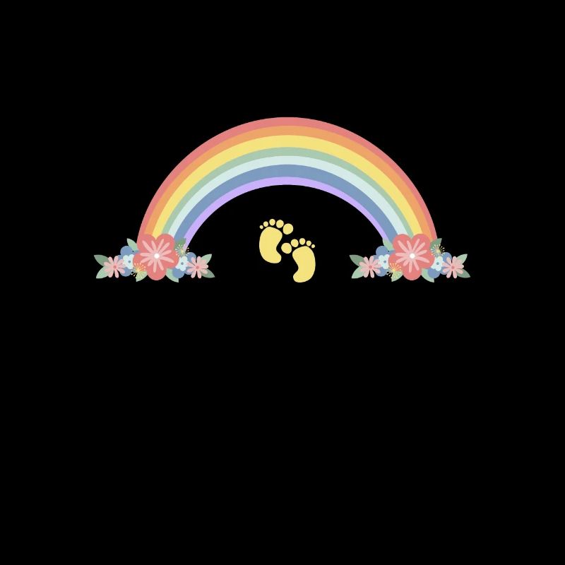 Maman bébé arc-en-ciel