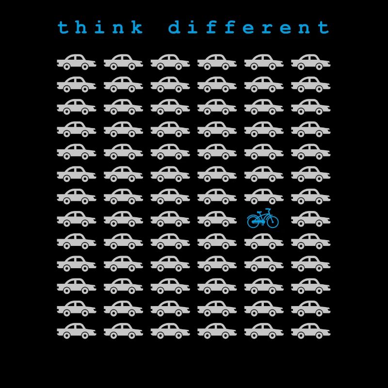 Cycling think different anti car environment