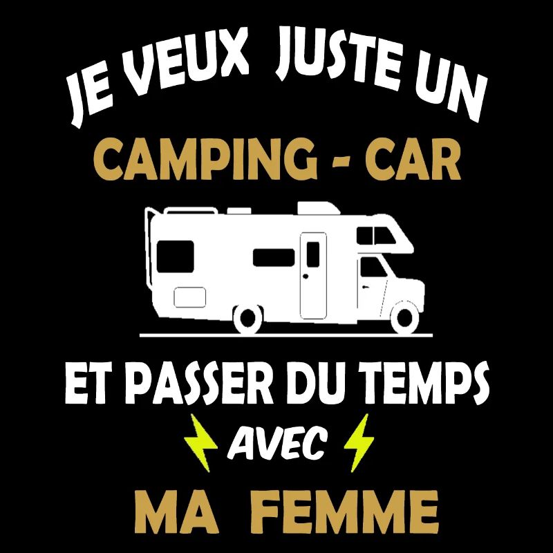 teeshirt camping, da ich nur einen Wohnmobil-Bus will