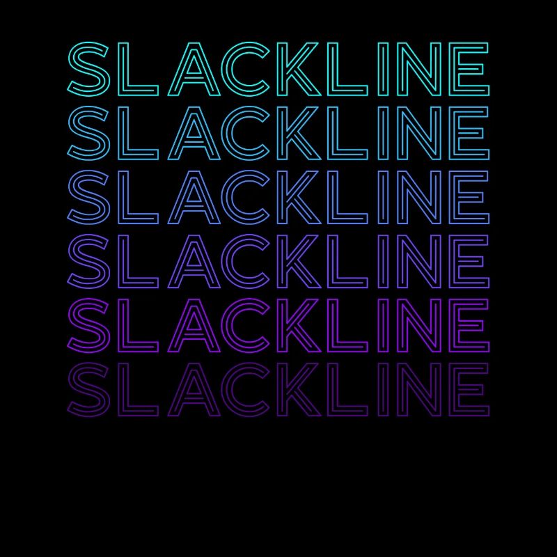 Slackline Slacklining Slackliner Retro