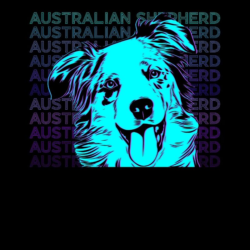 Australian Shepherd Retro Gift