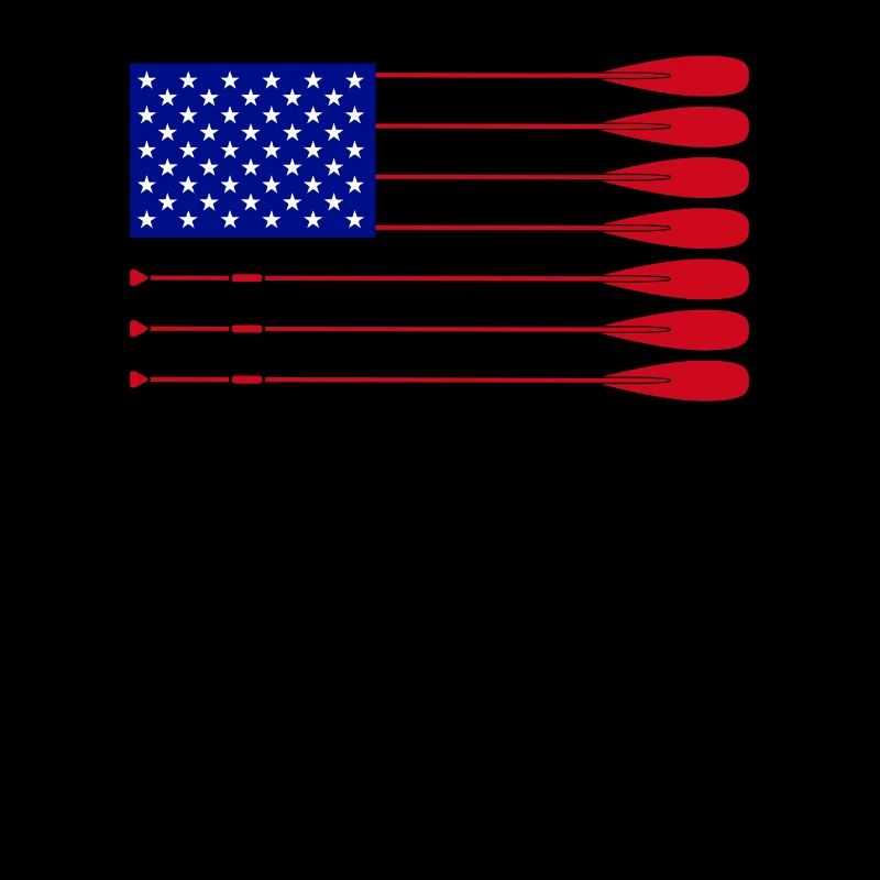 Cool American Flag Rowing Oar Funny Paddle Lover