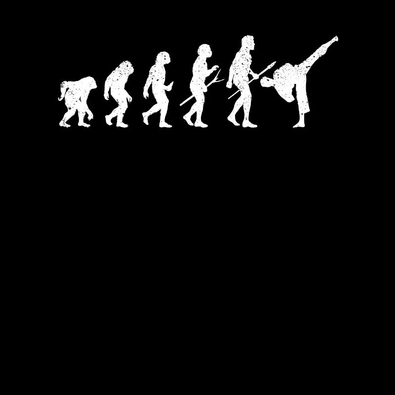 Karaté Evolution de l’homme Drôle d’artiste martial