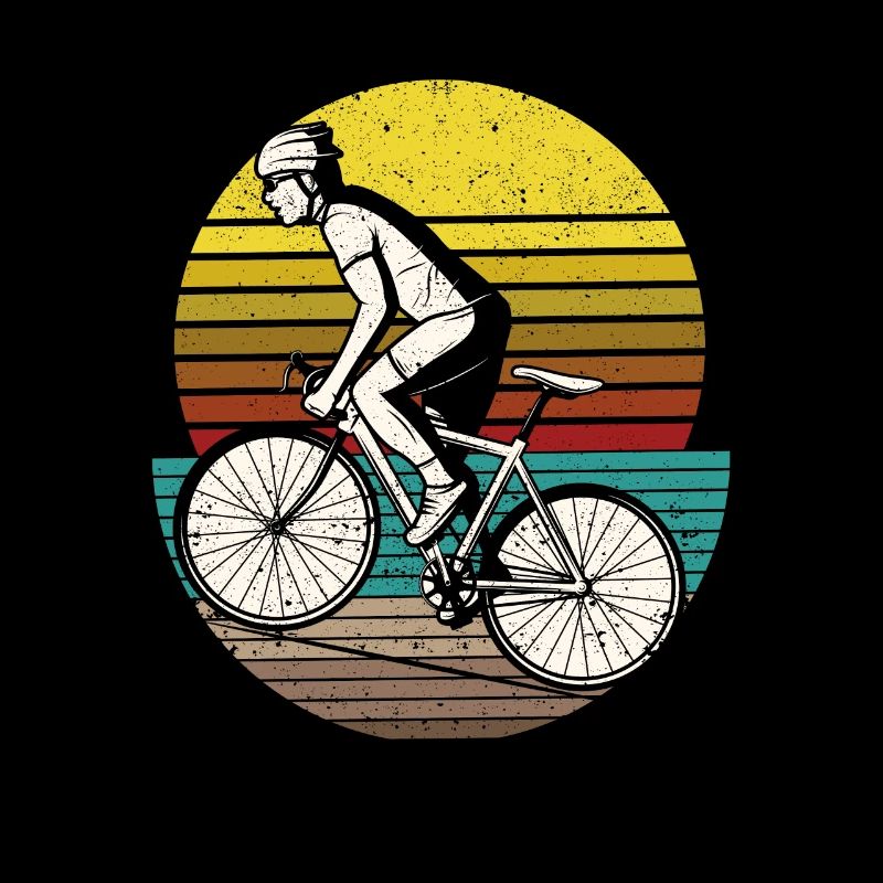 Cyclisme Cyclisme Rétro Coucher de soleil des années 70