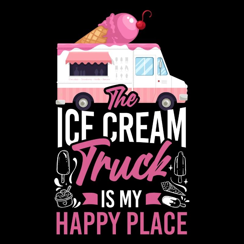 Cornet de crème glacée Le camion de crème glacée