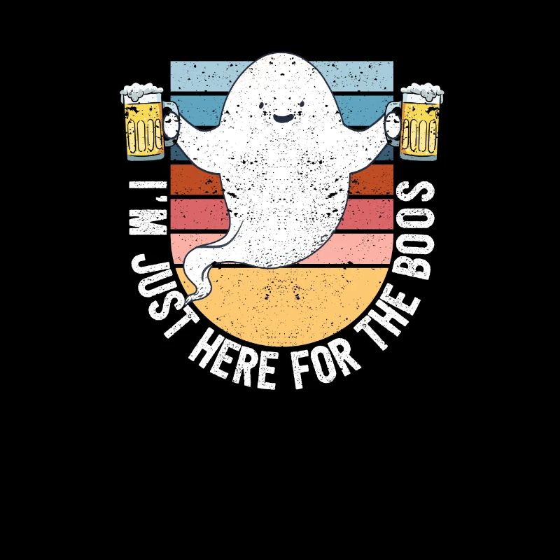 Halloween Spooky Ghost Funny I'm only here for