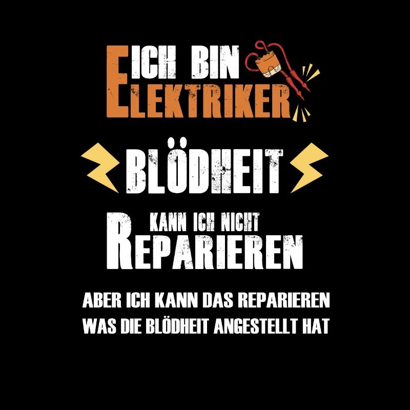 Elektriker Strom Handwerker Spruch Geschenk