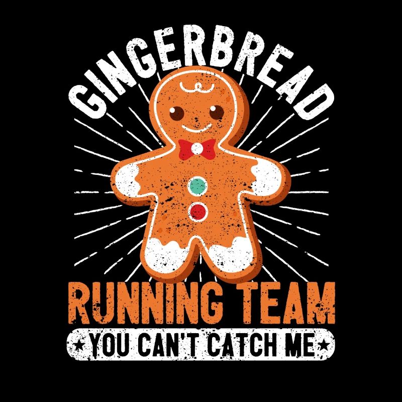 Gingerbread Running Team Vous ne pouvez pas m’attraper drôle