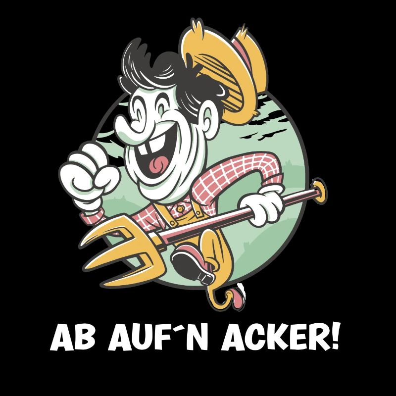 Bauer Landwirt Ab auf´n Acker Ernte Getreide Mais
