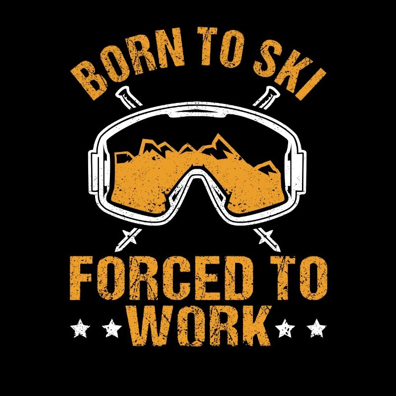 Fun Skiing Lovers Skier Resort