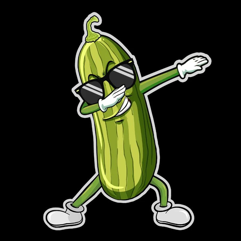Dabbing Pickle Dancing Cucumber lover Funny Dab