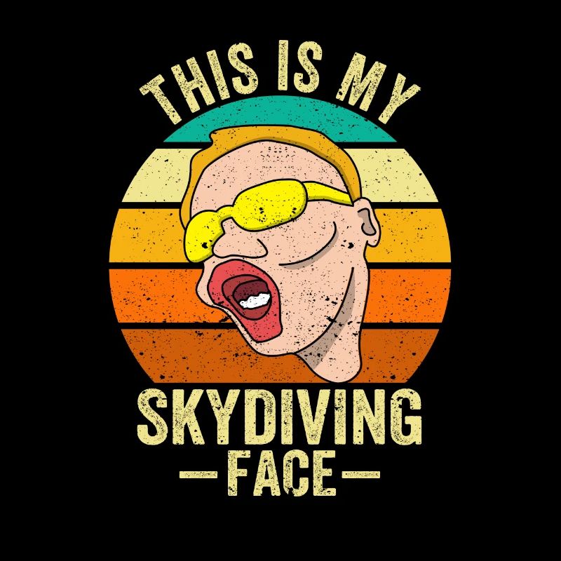 C'est mon visage de parachutisme Drôle