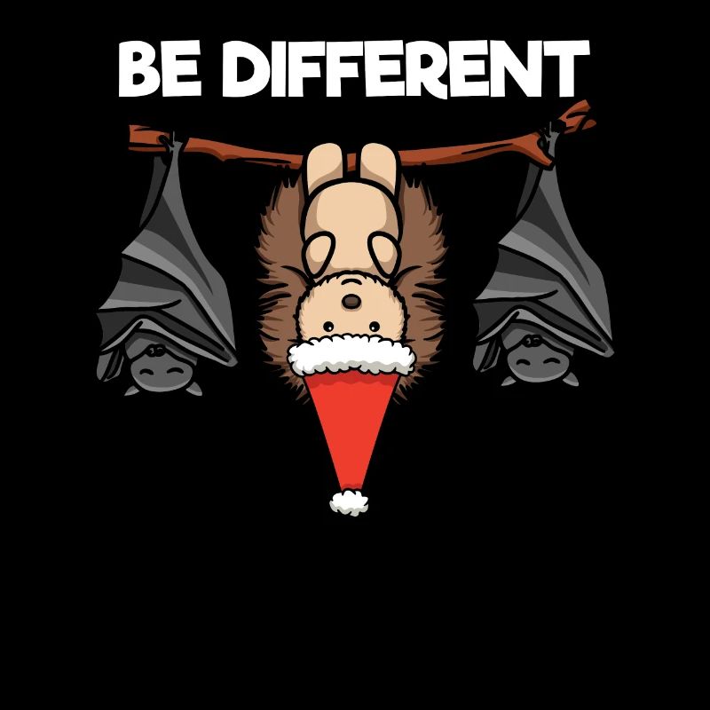 Be Different Igel Fledermaus Weihnachtsmann