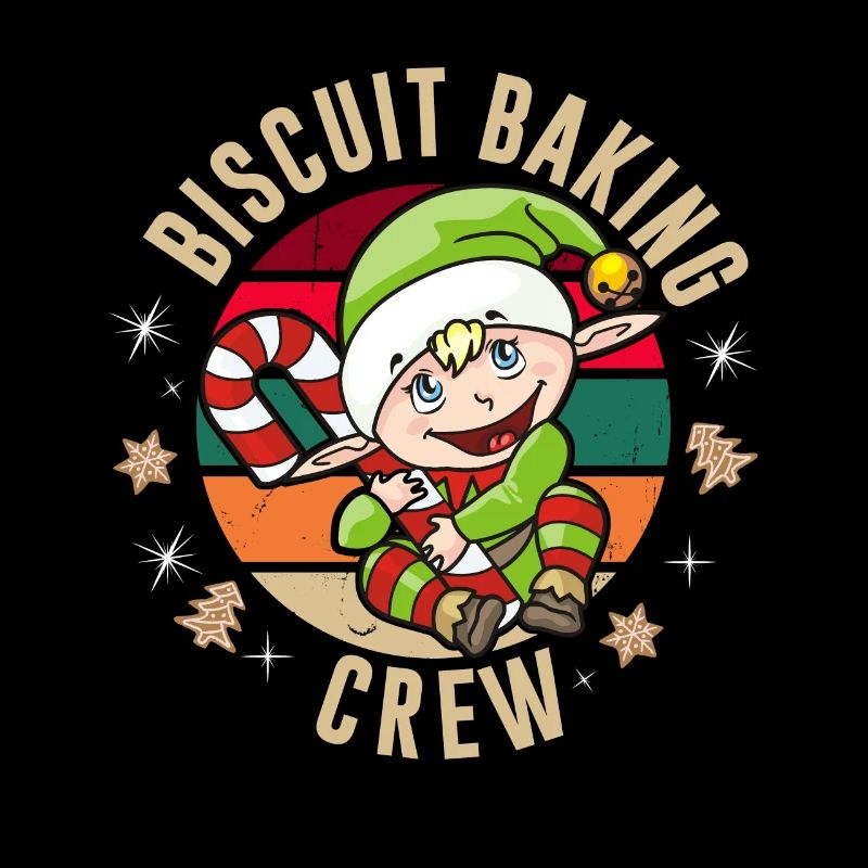 Biscuit baking crew Christmas Cookies Elf