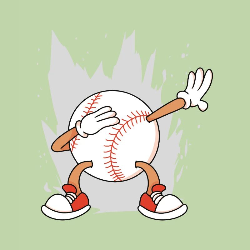 Baseball Dabbing Baseball Lovers Joueurs de baseball
