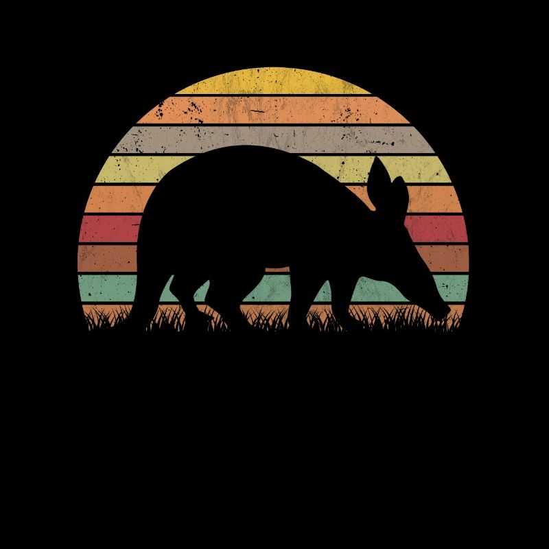 Erdferkel Retro Aardvark Vintage