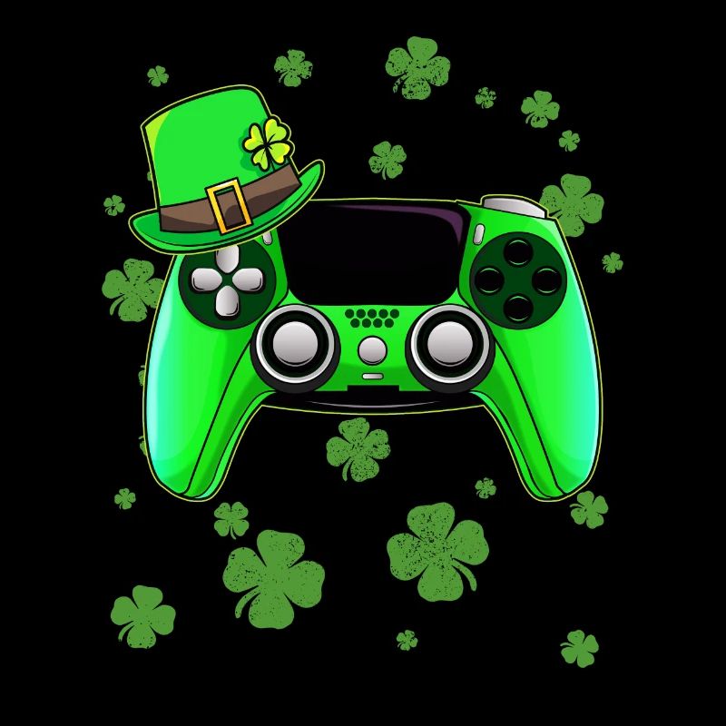 Game Console St Patricks Day Gamer