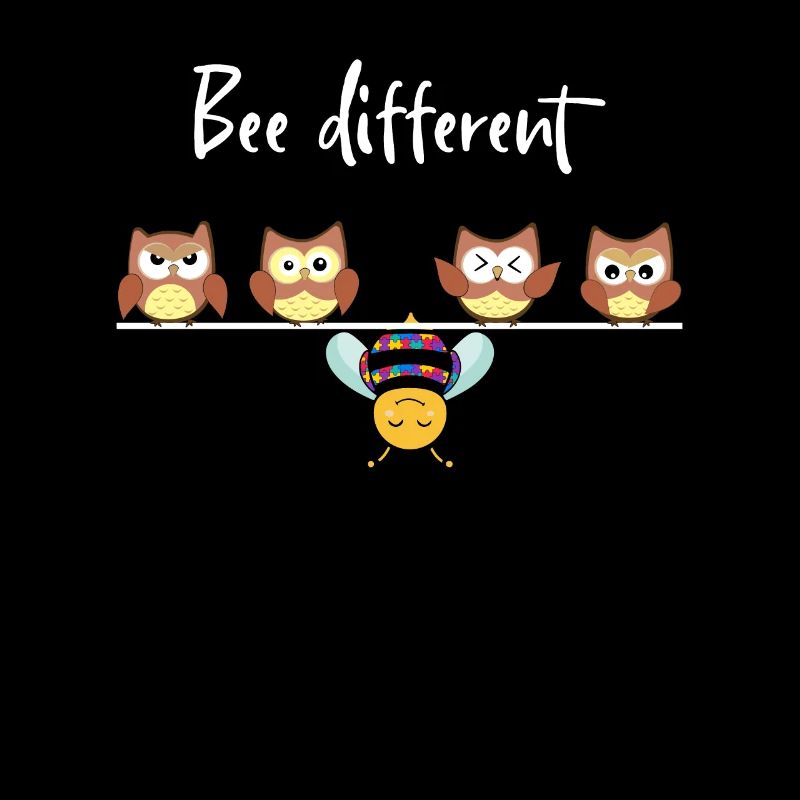 Be Different Bee Autism Puzzle Autism Bees