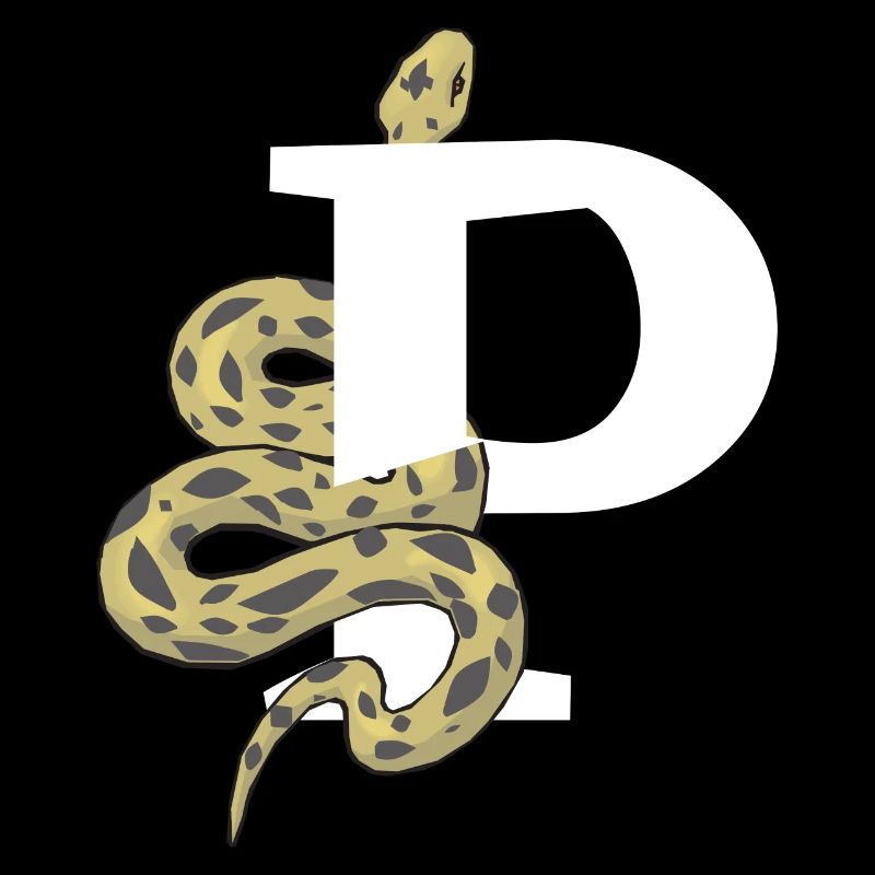 Lettre p serpent