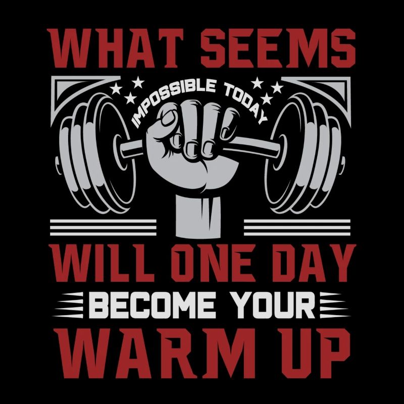 Workout Quote Warm Up Gym Design